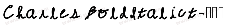 Charles BoldItalict字体转换